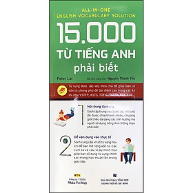 Sách 15.000 từ tiếng Anh phải biết (Quét mã QR và đăng ký để nghe file MP3)