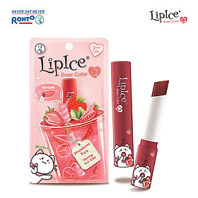 Son dưỡng có màu tự nhiên LipIce Sheer Color Q Strawberry Tea (Trà dâu) 2.4g