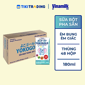 Thùng 48 hộp sữa YOKOGOLD pha sẵn 110ml