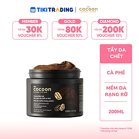 Tẩy da chết cơ thể cà phê Dăk Lăk  Cocoon - Hũ 200ml