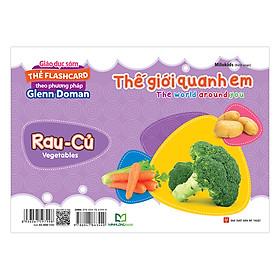 Nơi bán Thẻ Flashcard Theo Phương Pháp Glenn Doman - Thế Giới Quanh Em: Rau - Củ - Giá Từ -1đ