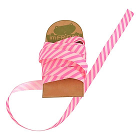 Ruy Băng Satin RB30 1cm - Sọc Hồng (3m)