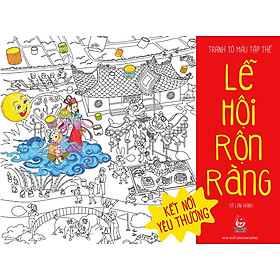 Tranh Tô Màu Tập Thể - Lễ Hội Rộn Ràng