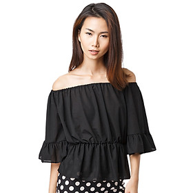 Áo Trễ Vai Tay Lửng Labelle S28 - Đen