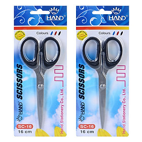 Combo 2 Kéo Văn Phòng Cao Cấp Hand SC - 16 16cm 