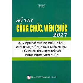 Nơi bán Sổ Tay Công Chức, Viên Chức Năm 2017 - Giá Từ -1đ