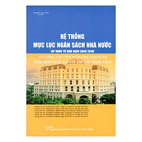 Nơi bán Hệ Thống Mục Lục Ngân Sách Nhà Nước (Áp Dụng Từ Năm Ngân Sách 2018) - Giá Từ -1đ