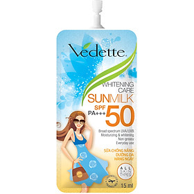 Sữa Chống Nắng Bảo Vệ Làn Da Vedet SPF 50/ PA+++ 15ml