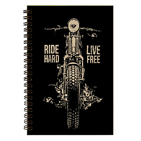 Sổ Tay Xe Motorcycle - Ride Hard Live Free