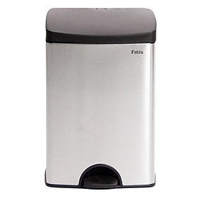 Mua Thùng rác inox FITIS đạp vuông nhỏ SPS1-901 - inox - 15L