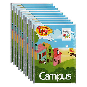 Lốc 10 Cuốn Vở Campus Home Town 4 Ô Ly NB-BHTO48 (48 Trang)