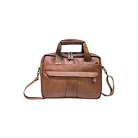 Cặp Công Sở One Bags T01-1 (45 x 7 x 30 cm) - Nâu Bò Nhạt