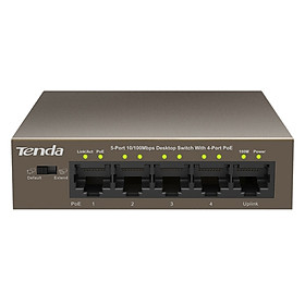Mua Bộ Chia Mạng Switch 5-Cổng 10/100Mbps Với 4 Cổng PoE Tenda TEF1105P - Hàng Chính Hãng
