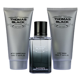 Bộ 3 Sản Phẩm Nước Hoa Nam Laurelle London Perfumes Thomas Black Gift Set