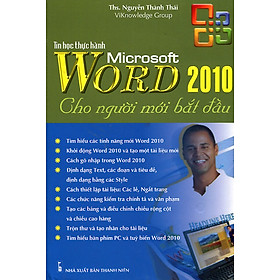 Download sách Tin Học Thực Hành Microsoft Word 2010 Cho Người Mới Bắt Đầu