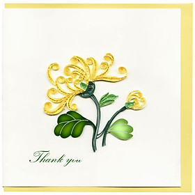 Thiệp Giấy Xoắn Việt Net - Thank You Mẫu 12 (15 x 15 cm)