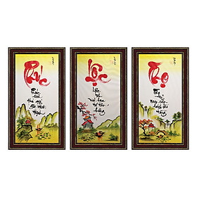 Mua Tranh thư pháp bộ ba Phước Lộc Thọ (38 x 68 cm) Thế Giới Tranh Đẹp