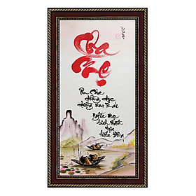 Mua Tranh thư pháp Nhớ Ơn Cha Mẹ (38 x 68 cm) Thế Giới Tranh Đẹp