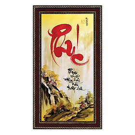 Mua Tranh thư pháp Chữ Phúc (38 x 68 cm) Thế Giới Tranh Đẹp