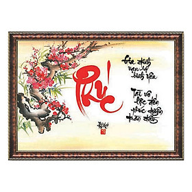 Tranh Thư Pháp PHÚC DUYÊN TRÀN ĐẦY (TP_41X56-3) (41 x 56 cm) Thế Giới Tranh Đẹp