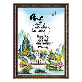 Tranh Thư Pháp TÌNH MẸ (TP_41X56-12) (41 x 56 cm) Thế Giới Tranh Đẹp