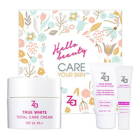 Hộp Quà Dưỡng Trắng Đa Năng Za True White Total Care 95537D
