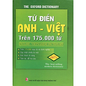 Nơi bán Từ Điển Anh Việt Trên 175.000 Từ (Bìa Cứng) - Giá Từ -1đ