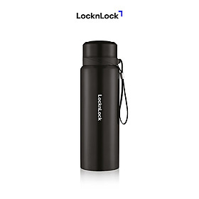 Bình Giữ Nhiệt Bằng Thép Không Gỉ Lock&amp;Lock Vacuum Bottle LHC6180BLK (800ML) - Màu Đen