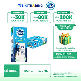 Thùng 48 Hộp Sữa Uống Dutch Lady Cô Gái Hà Lan Có Đường Cao Khỏe (48X170ml)