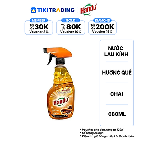 Nước lau kính hương quế 680ml