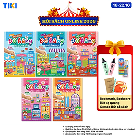 Combo 5 cuốn Sách Trò chơi Đồ hàng cho bé gái (Hơn 1000 Stickers)