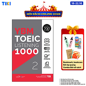 Sách YBM TOEIC Listening 1000 Tập 2: Mục Tiêu Đạt 700+ Điểm TOEIC