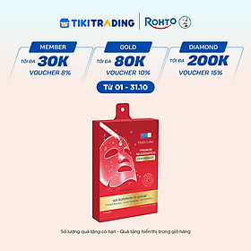 Hộp mặt nạ dưỡng da tinh chất cải thiện dấu hiệu lão hóa và săn chắc da cao cấp Hada Labo Premium Rejuvenation Serum Mask 115g (hộp 5 miếng x 23g/ miếng)