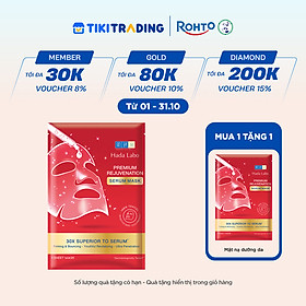 Mặt nạ dưỡng da tinh chất cải thiện dấu hiệu lão hóa và săn chắc da cao cấp Hada Labo Premium Rejuvenation Serum Mask 23g/ miếng