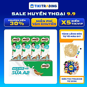 Thùng 48 Hộp Sữa Nestlé MILO A2 MỚI  (180ml / Hộp)