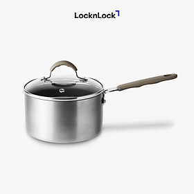 Nồi Sâu Lòng LocknLock LHD1141 Handycook Có Tay Cầm Và Nắp Đậy 14cm - Màu Xám