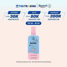 Xịt chống muỗi cho bé từ 6 tháng tuổi hương khuynh diệp Rohto Mentholatum Remos Baby Spray 150ml