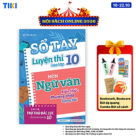 Sách Sổ tay luyện thi vào lớp 10 - Môn Ngữ văn