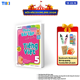 Sách Phiếu Bài Tập Cuối Tuần Tiếng Việt Lớp 5