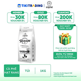 Trung Nguyên Legend - Cà phê hạt rang Success 1 - Bịch 1kg