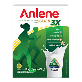 Sữa Bột Anlene Gold Movepro 3X Hương Vanilla (Hộp Giấy 1,2kg)