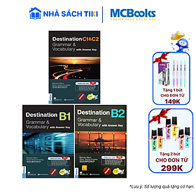 Combo 3 Cuốn Destination Grammar & Vocabulary B1, B2, C1&C2 (Kèm Đáp Án)
