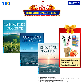 Combo Sách Thích Pháp Hòa - Chia Sẻ Từ Trái Tim & Con Đường Chuyển Hóa & Lá Hoa Trên Đường Về - Tặng Kèm Túi Vải