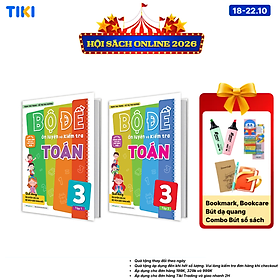 Combo Bộ đề ôn luyện và kiểm tra Toán lớp 3 (2 Tập)
