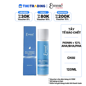 Dung dịch tẩy tế bào chết và tái tạo da Emmié All Target Skin Renewing Solution Pionin + 12% AHA/BHA/PHA (120ml) - Hàng chính hãng