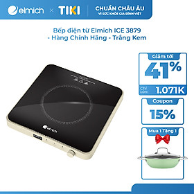 Bếp điện từ Elmich ICE 3879 - Hàng Chính Hãng - Trắng Kem