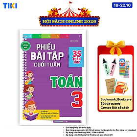 Sách Phiếu bài tập cuối tuần Toán lớp 3