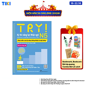 Sách Try! Kỳ Thi Năng Lực Nhật Ngữ N5 - Phát Triển Các Kỹ Năng Tiếng Nhật Từ Ngữ Pháp (Phiên Bản Tiếng Việt)