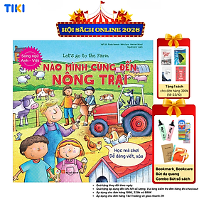Sách Let’S Go To The Farm - Nào Mình Cùng Đến Nông Trại (Học Mà Chơi - Dễ Dàng Viết / Xóa) (Song Ngữ Anh - Việt)