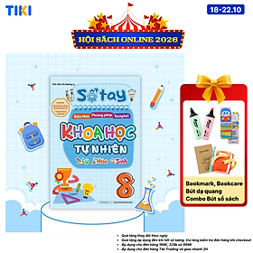 Sách Sổ tay kiến thức - phương pháp - dạng bài Khoa học tự nhiên Lý - Hóa - Sinh Lớp 8